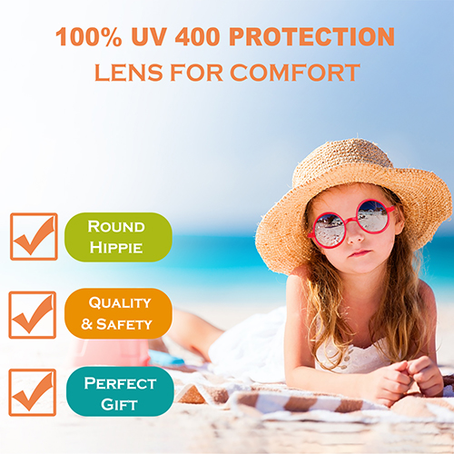 GINMIC 24Pack Kids Neon Round Sunglasses Party Favors  60's 