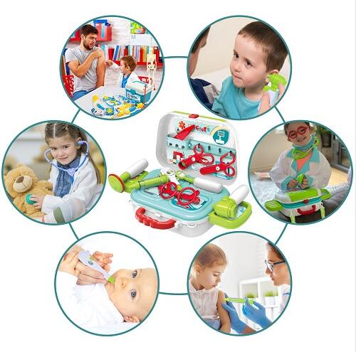 GINMIC Kids Doctor Kit, 22 Piece Kids Pretend Play Toys