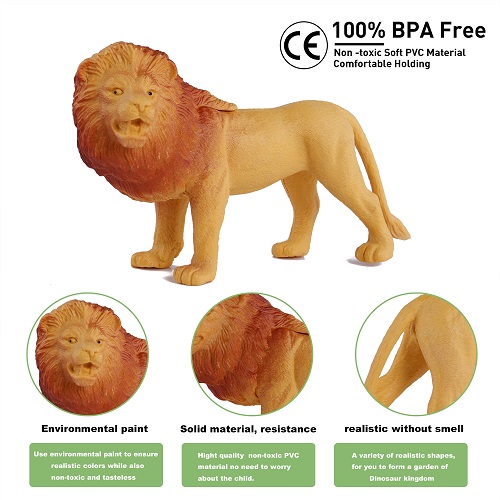 GINMIC Polar Animals Figurines Toys with Large Activity Play Mat